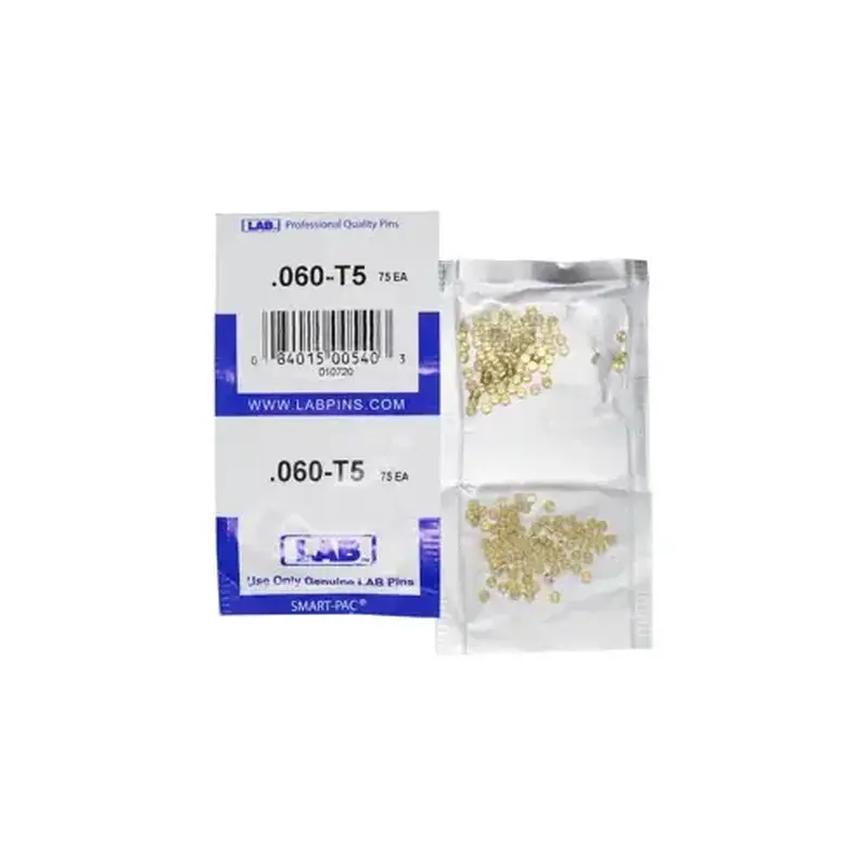 LAB SECURITY 5060T-SP .060 Top Pin, Color-Coded, Brass Alloy, .115 Diameter, Crown .005 Universal, Smart Pack 150 Pins
