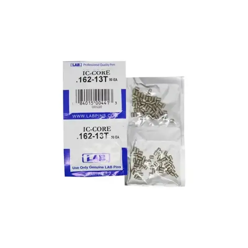 LAB SECURITY BEST T13 13T Universal SFIC Top Pins, Size .162, Diameter .108, Color-Coded Brass, (A2 Systems), Smart Pac 100 Pins