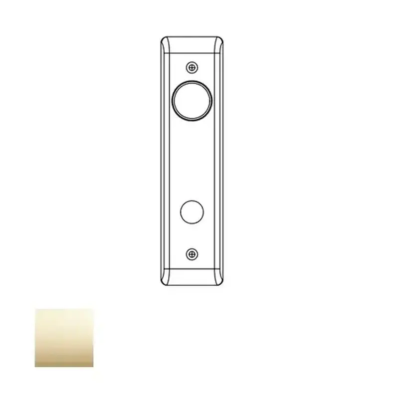 Yale Commercial CN87-208-605 8800 Mortise Inside Escutcheon, Cylinder and Grip with Connecting Screws, Bright Polished Brass