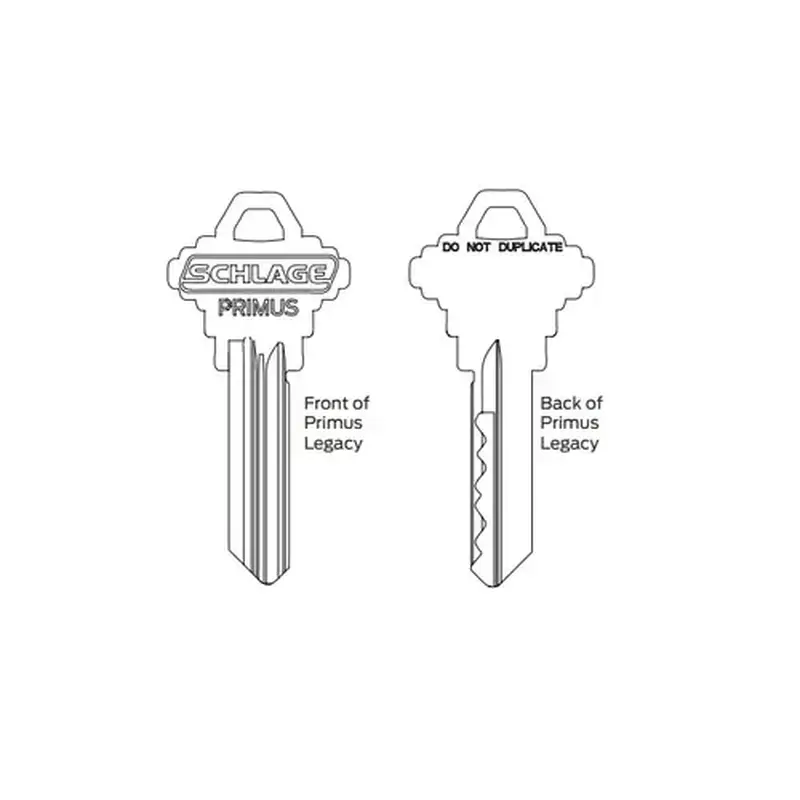 Schlage Commercial 35-158-CP Primus Control Key Blank CP Keyway