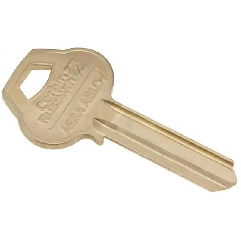Corbin Russwin D4-6PIN-10 Single Section Standard Bow Key Blanks, Nickel Plated