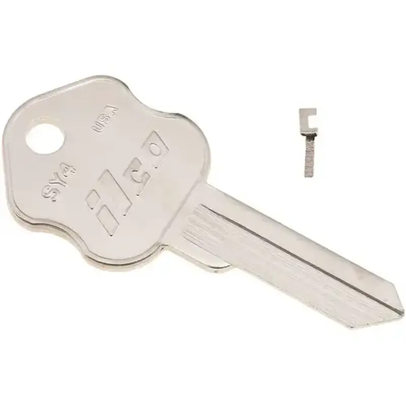 Kaba Ilco SY4 Security/Kumahira 5-Pin Blank Utility Key Silver
