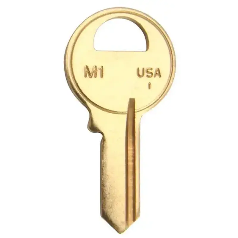 Master M1-BR M1 Blank Key Gold - pack of 50