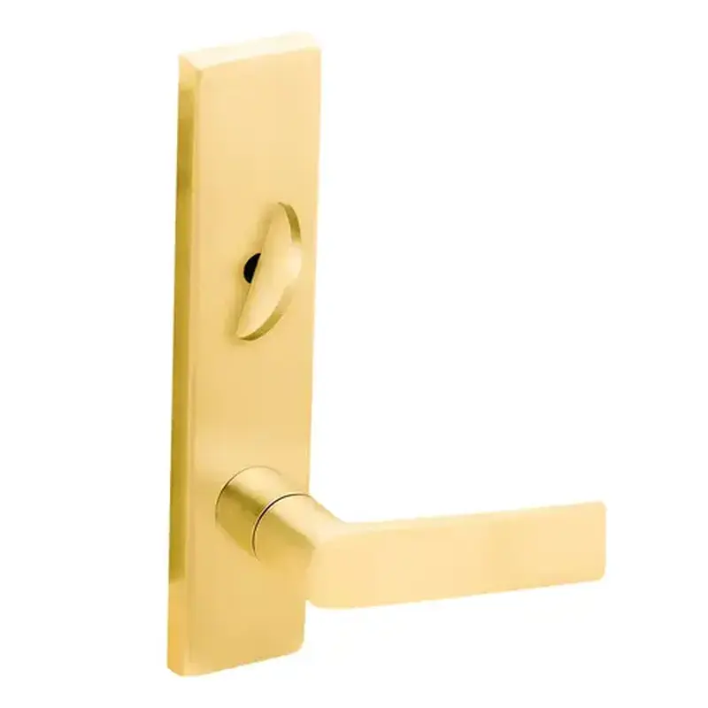Schlage 09-447 01L 605 Trim Pack, L/LV9040, 01 Lever, L Escutcheon, Bright Brass