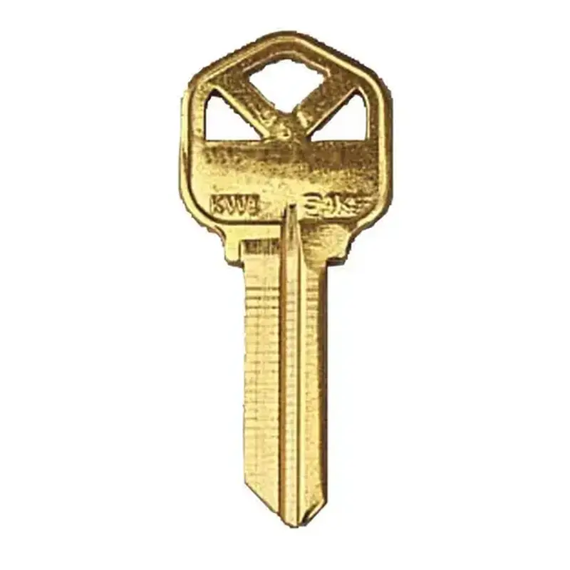 Kwikset KW1-BR-250PK KW1 Blank Key Gold - pack of 250