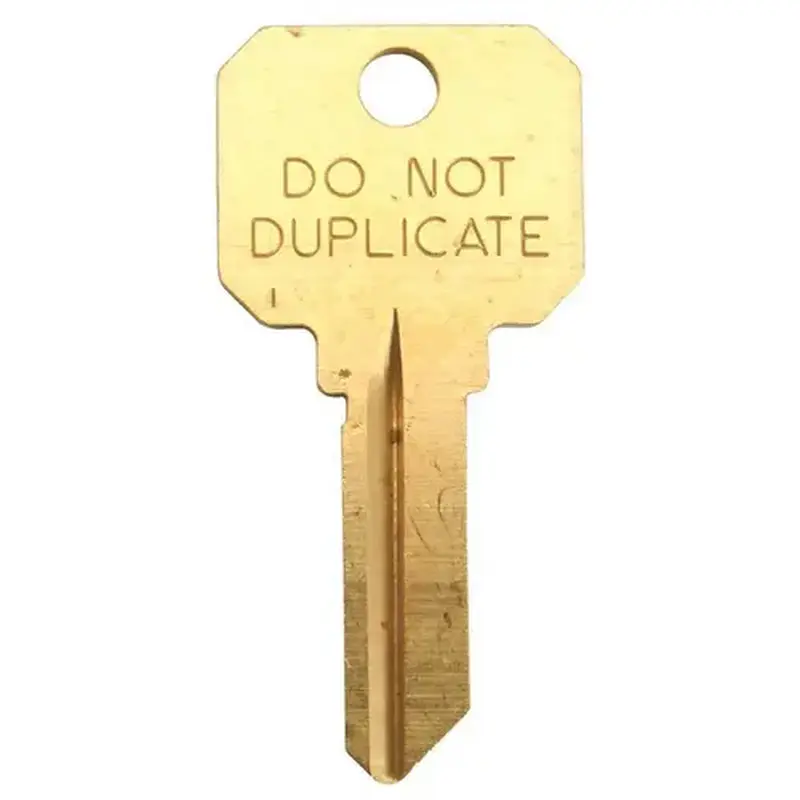 Schlage DND-SC1 SC1 Do Not Duplicate Blank Key Gold - pack of 50