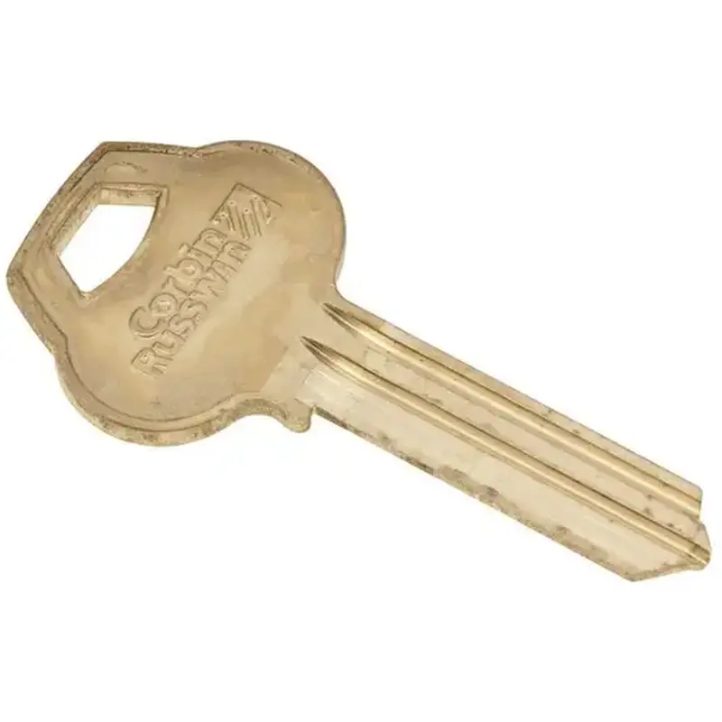 Corbin Russwin 59A1-6PIN-10 Single Section Standard Bow Key Blanks, Nickel Plated