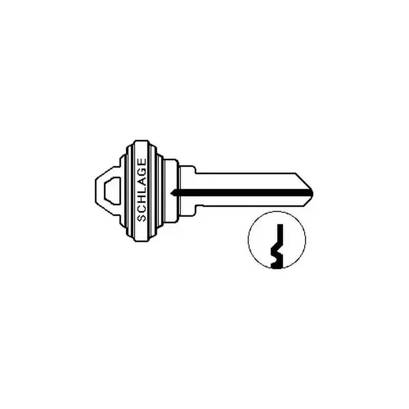 Schlage Commercial 35-101 E 6-Pin Standard Key Blank E Keyway