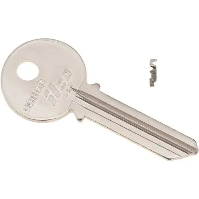 Kaba Ilco 998GD-XCP10 Yale 6-Pin Blank Key Silver - pack of 10