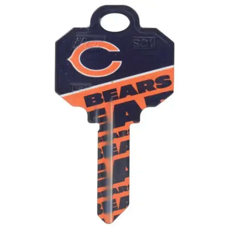 Kaba Ilco SC1-NFL-BEARS-ILCO Key Blank Painted
