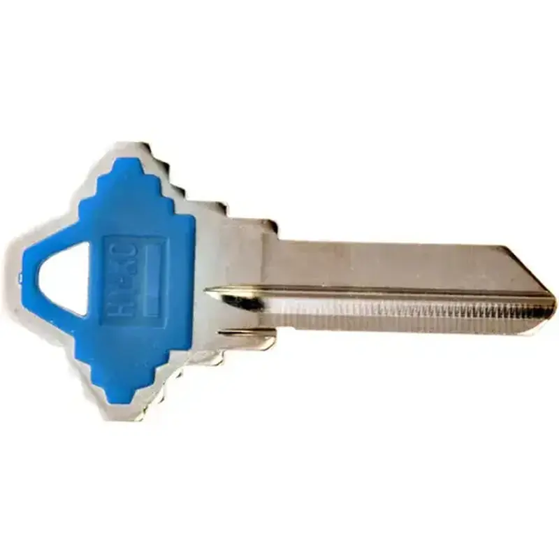 Hy-Ko 13005SC1PB Key Blank, Plastic, For: Schlage Cabinet, House Locks and Padlocks Blue