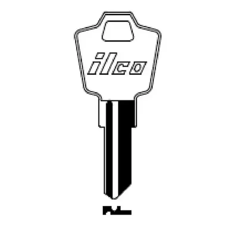 Kaba Ilco 1502M ESP ES8M Blank Utility Key Silver
