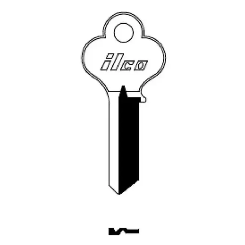 Kaba Ilco X1014L Import LO1 Key NICKEL Color/Finish Family