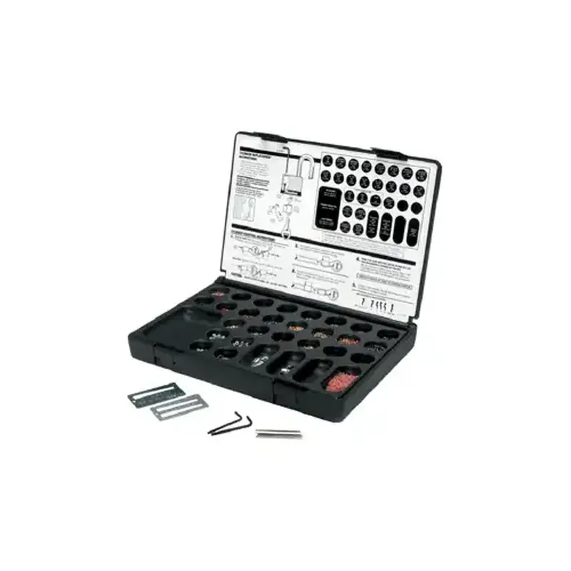 Master Lock 291 Master Lock Rekeying Kit, Deep Storage Compartments and Sealing Cover, Contains Referance Chart, Rekeying Part Refills may be Ordered Seperately Master Lock Rekeying Kit