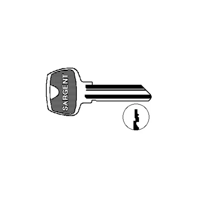 Sargent 6275RE Original 6-Pin Key Blanks, Nickel Silver