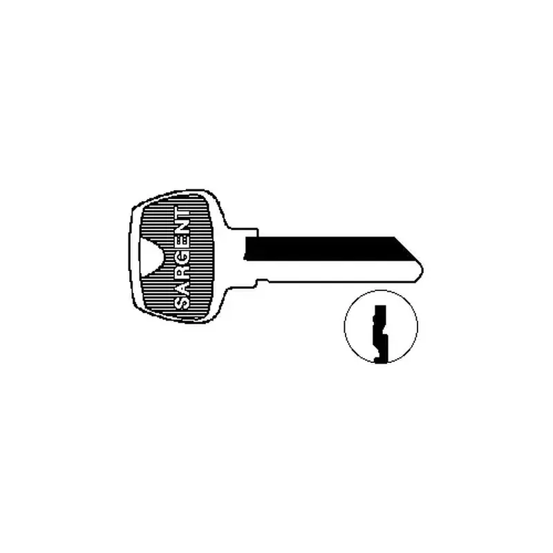 Sargent 6278CA 6-Pin Keyblank, CA Keyway