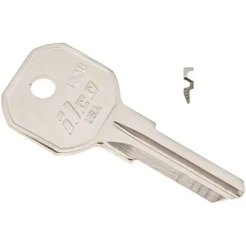 Kaba Ilco 1536 Hurd ToolboxR Blank Utility Key Silver