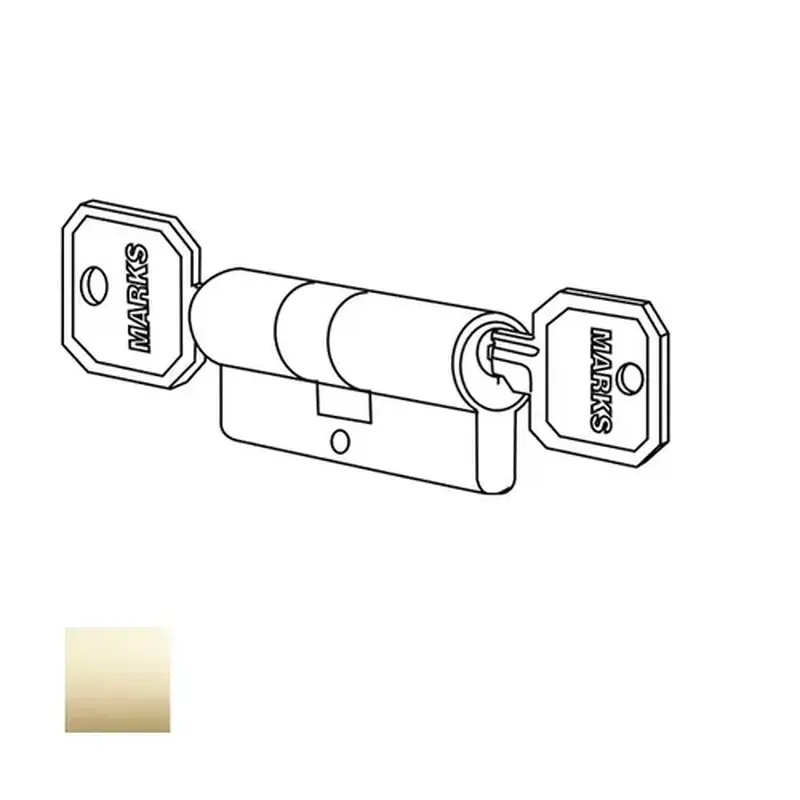 Marks 2622-US3 Profile Type Cylinder x Cylinder Bright Polished Brass