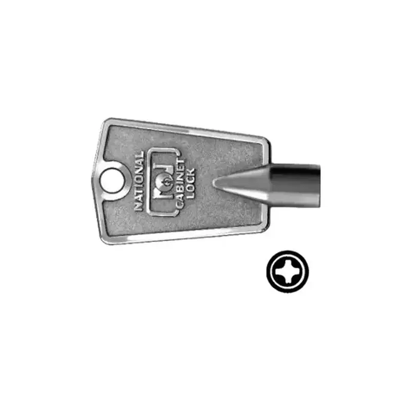 Compx Security D8590 National Original Key Blanks Cross Shape Brass
