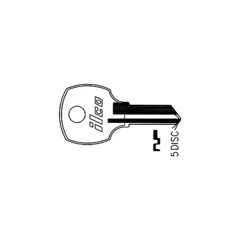 Kaba Ilco 1069H National Cabinet Blank Utility Key Silver