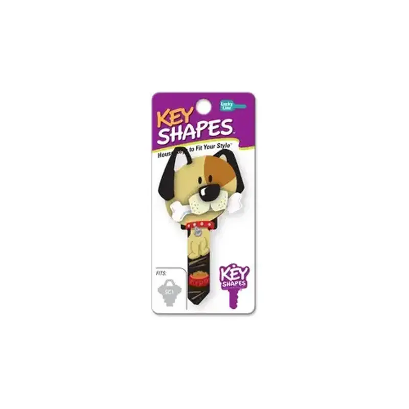 LUCKY LINE B114K-XCP5 Key Shapes Series Key Blank, Brass, Enamel, For: Kwikset Locks - pack of 5