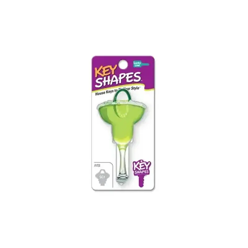 LUCKY LINE B109K Key Shapes Series Key Blank, Brass, Enamel, For: Kwikset Locks