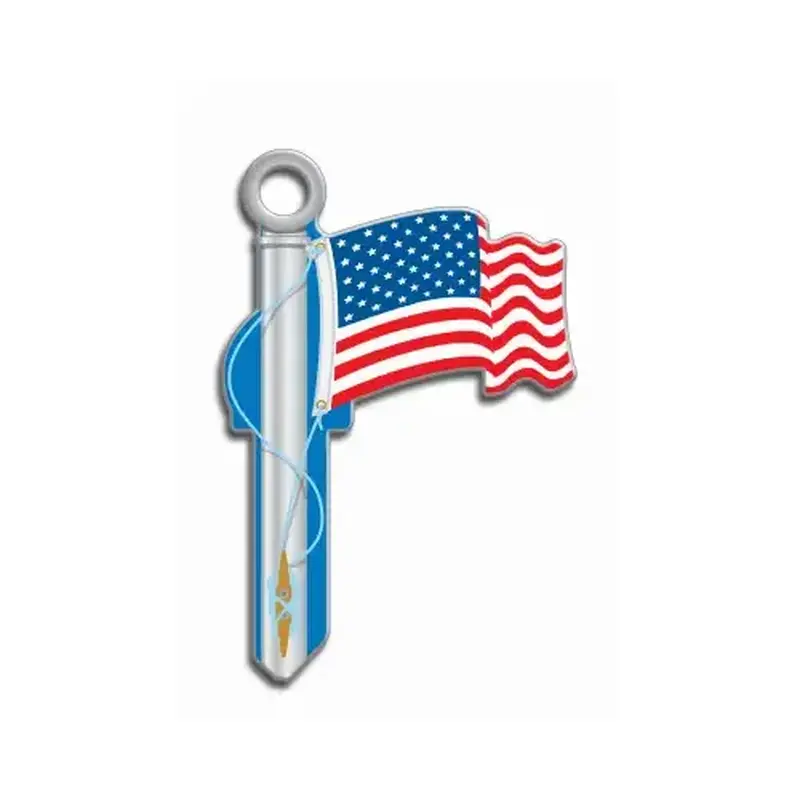 LUCKY LINE B101S-XCP5 Key Shapes Series Key Blank, Brass, Enamel, For: Schlage Locks - pack of 5