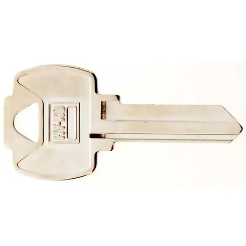Hy-Ko 11010FA1-XCP10 Key Blank, Brass, Nickel, For: Falcon Cabinet, House Locks and Padlocks - pack of 10