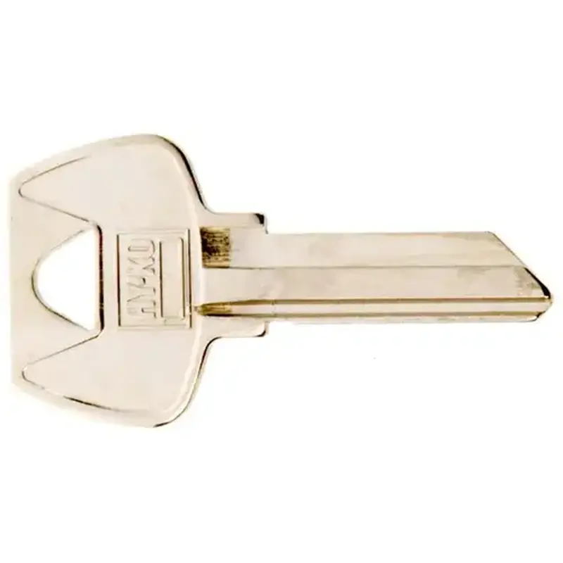 Hy-Ko 11010S68 Key Blank, Brass, Nickel, For: Sargent Cabinet, House Locks and Padlocks