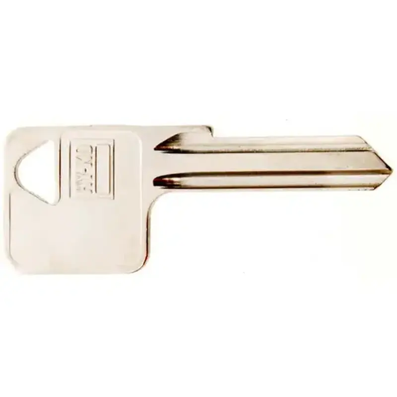Hy-Ko 11010Y1E Key Blank, Brass, Nickel, For: Yale Cabinet, House Locks and Padlocks