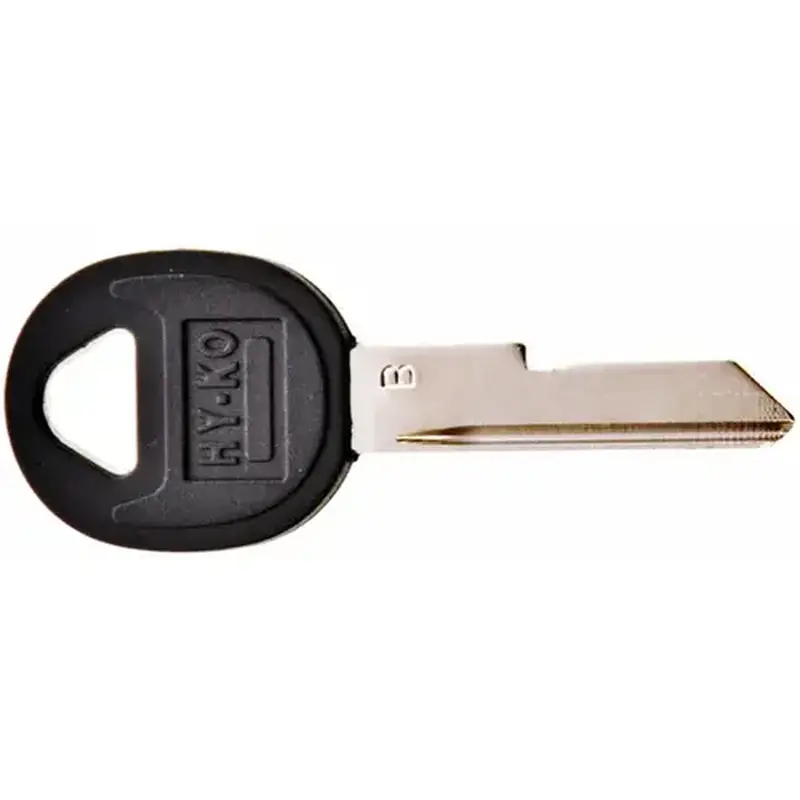 Hy-Ko 12005B49 Key Blank - GM Auto B49P Plastic Head (Black) Nickel