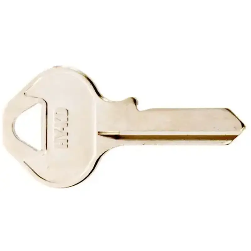 Hy-Ko 11010M11 Key Blank, Brass, Nickel, For: Master Locks and Padlocks
