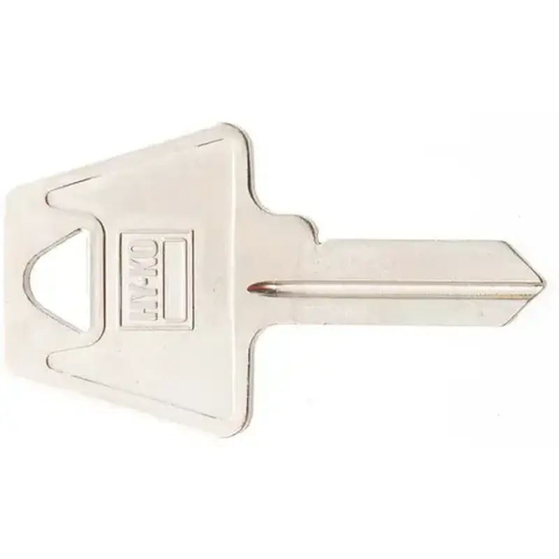 Hy-Ko 11010AM3-XCP10 Key Blank, Brass, Nickel, For: American Cabinet, House Locks and Padlocks - pack of 10