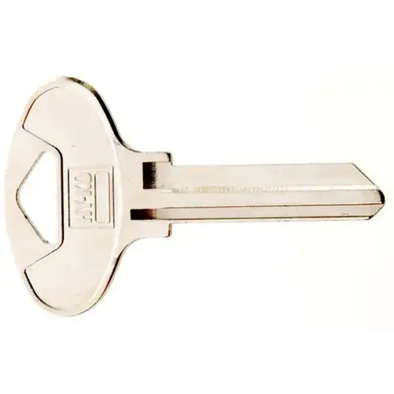 Hy-Ko 11010KW5 Key Blank, Brass, Nickel, For: Kwikset Cabinet, House Locks and Padlocks