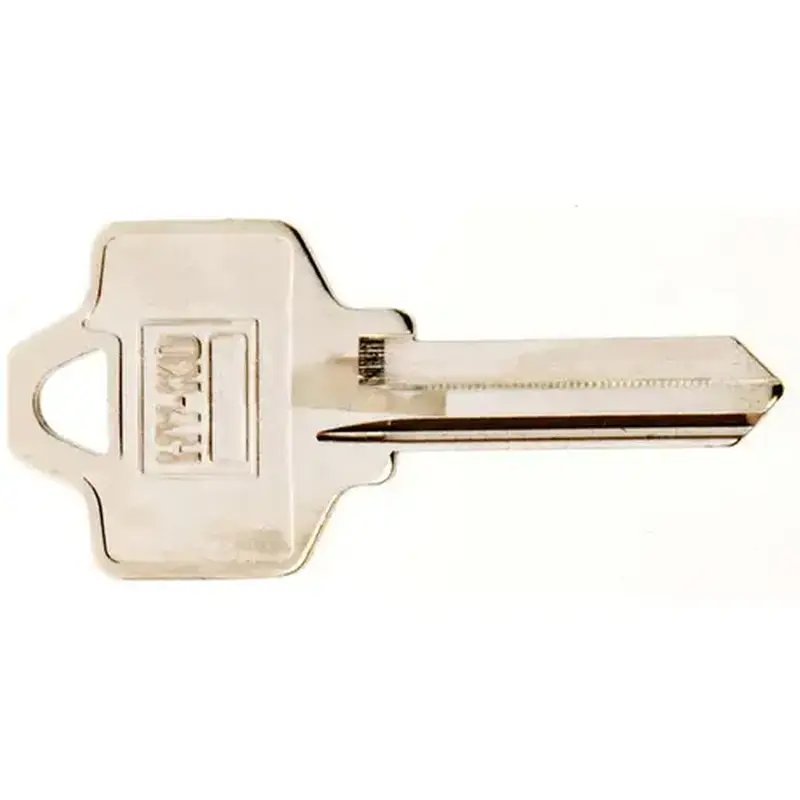 Hy-Ko 11010NA25-XCP10 Key Blank, Brass, Nickel, For: National Cabinet, House Locks and Padlocks - pack of 10
