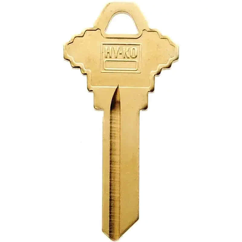 Hy-Ko 21200SC4BR-XCP200 Key Blank, Brass, For: Schlage Cabinet, House Locks and Padlocks - pack of 200