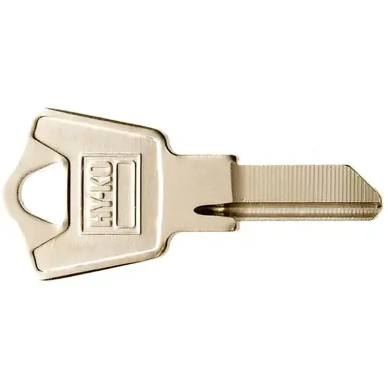 Hy-Ko 11010ES8M-XCP10 Key Blank, Brass, Nickel, For: ESP Vehicle Locks - pack of 10