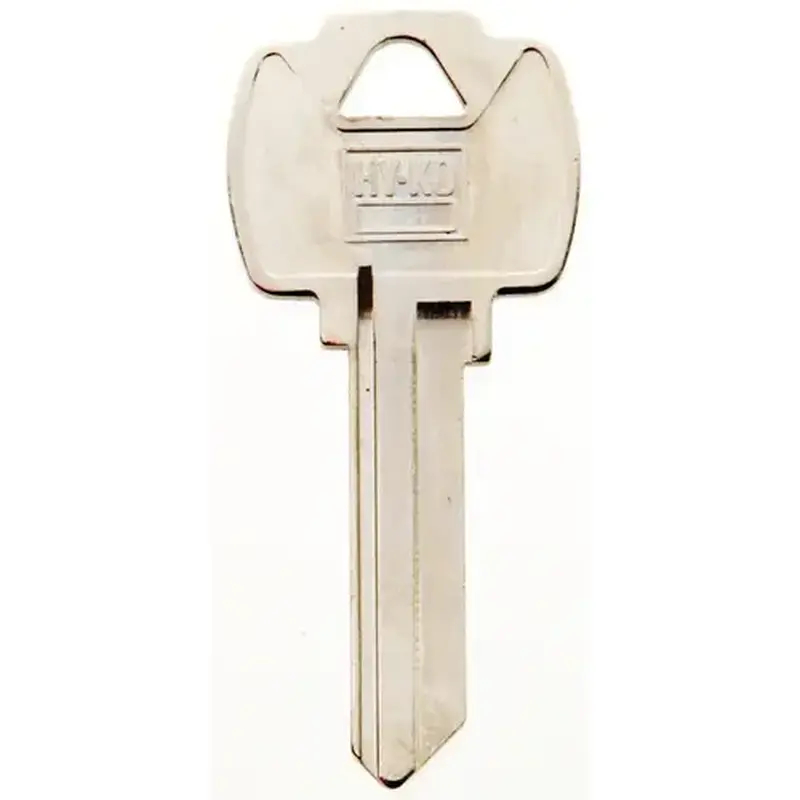 Hy-Ko 11010FA3-XCP10 Key Blank, Brass, Nickel, For: Falcon Cabinet, House Locks and Padlocks - pack of 10
