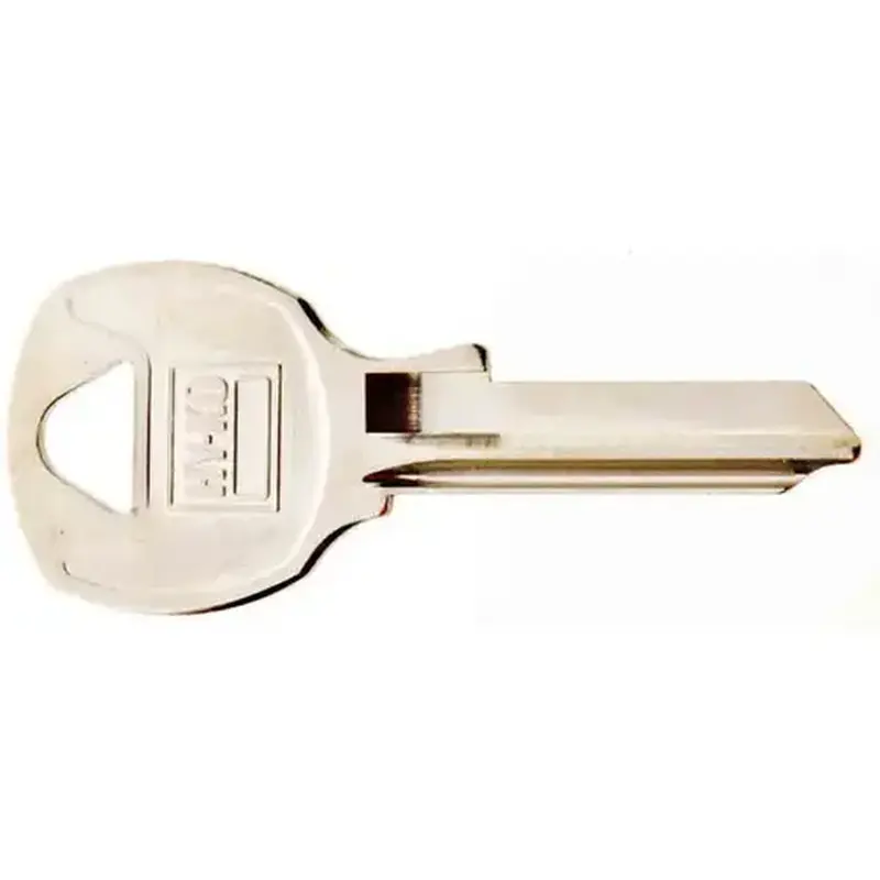 Hy-Ko 11010NA12 Key Blank, Brass, Nickel, For: National Cabinet, House Locks and Padlocks