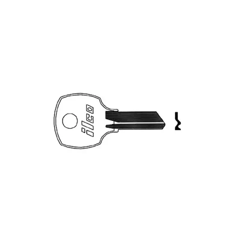 Kaba Ilco M1069L-XCP10 National Blank Utility Key Silver - pack of 10