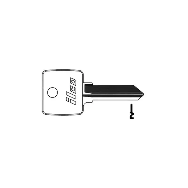 Kaba Ilco 1131R-XCP5 Arco Blank Utility Key Silver - pack of 5