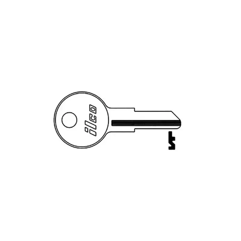 Kaba Ilco 1043D-XCP10 Illinois 260 Blank Utility Key Silver - pack of 10