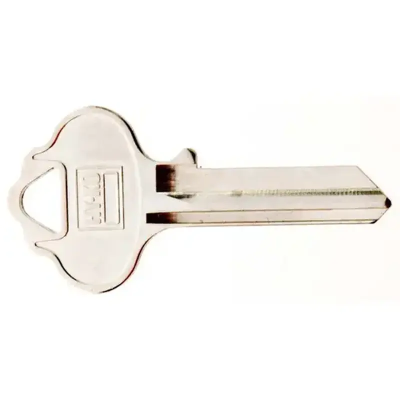 Hy-Ko 11010IN3-XCP10 Key Blank, Brass, Nickel, For: ILCO Cabinet, House Locks and Padlocks - pack of 10