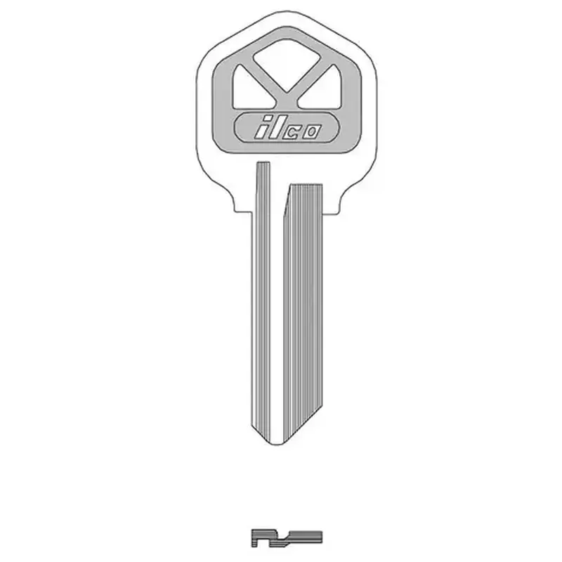 Kaba Ilco KW1-PC-RED-ILCO Key Blank
