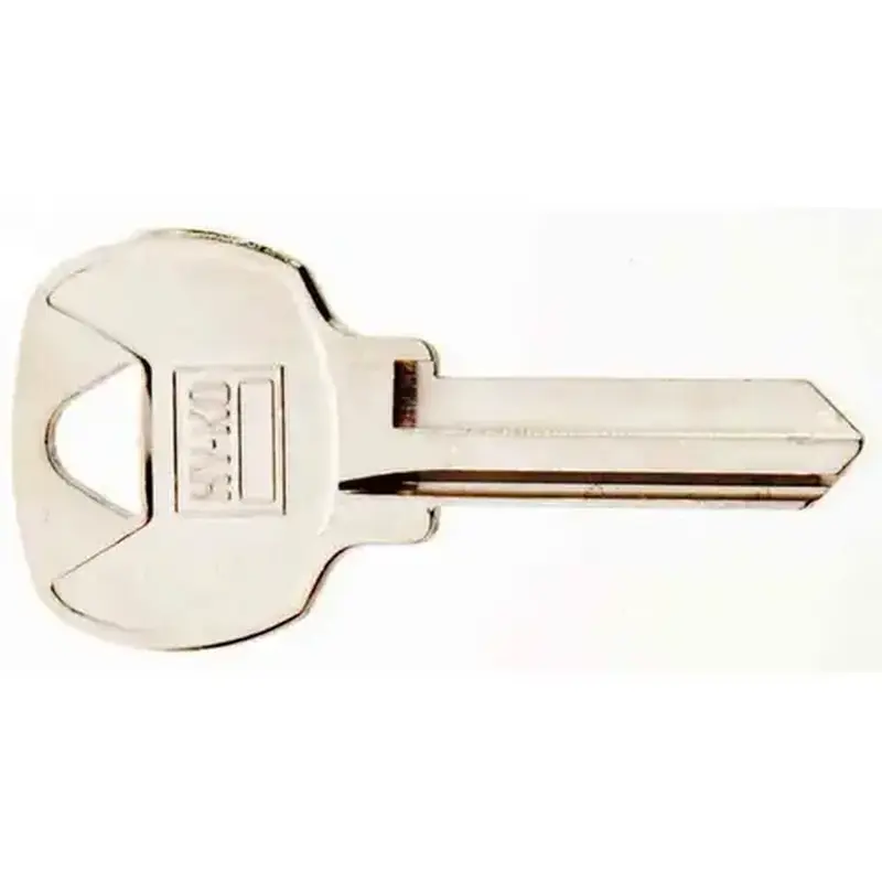 Hy-Ko 11010NA6 Key Blank, Brass, Nickel, For: National Cabinet, House Locks and Padlocks