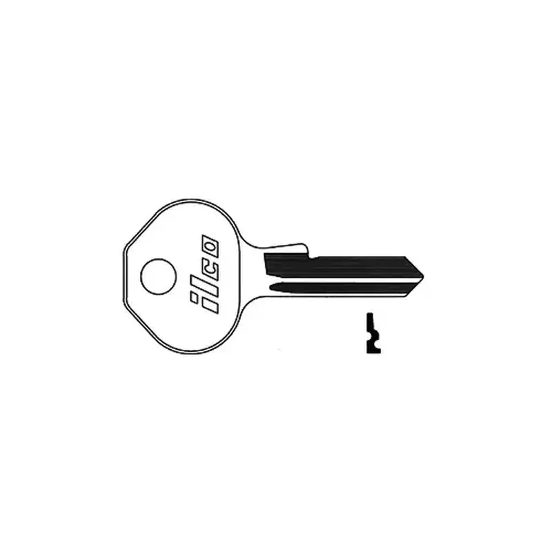 Kaba Ilco 1092-7000 Master Pro Series 7 Blank Utility Key Silver