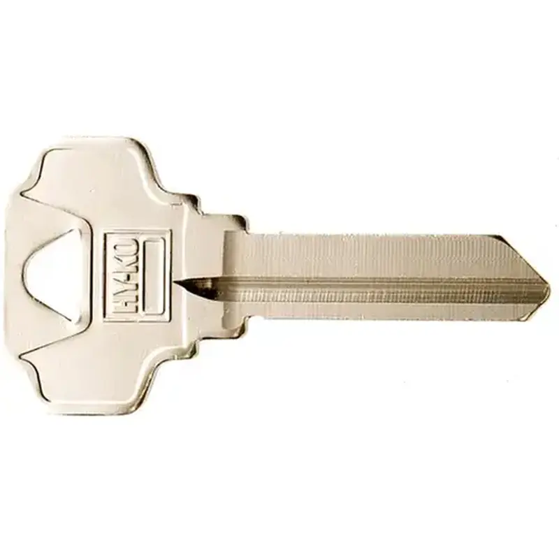 Hy-Ko 11010SC4D-XCP10 Key Blank, Brass, Nickel, For: Schlage Cabinet, House Locks and Padlocks - pack of 10