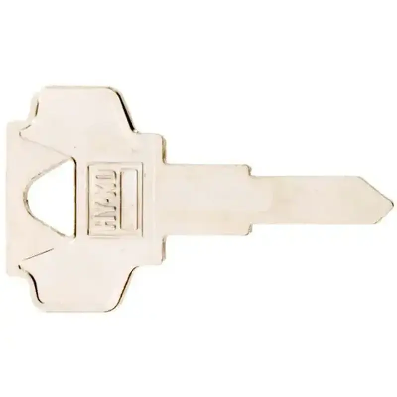 Hy-Ko 11010BN1 Key Blank, Brass, Nickel, For: Bargman Cabinet, House Locks and Padlocks