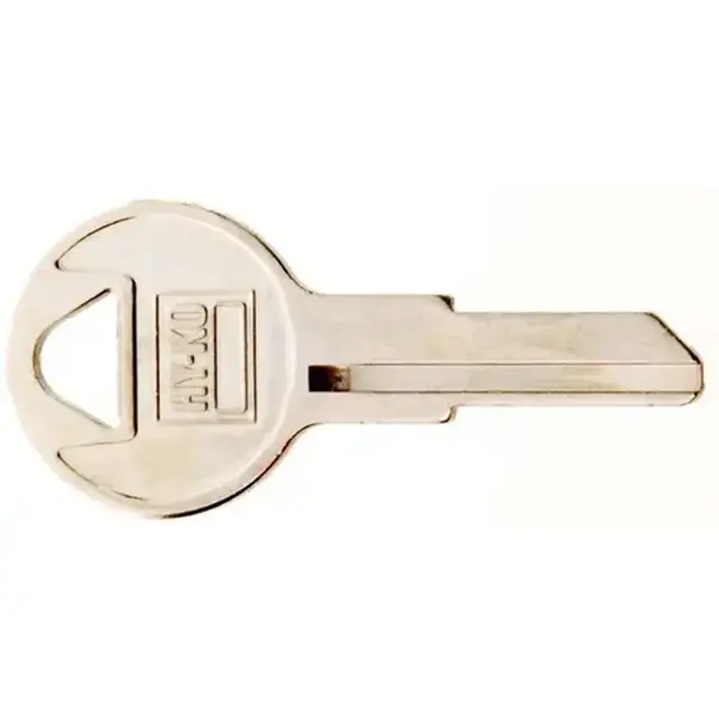 Hy-Ko 11010IL11 Key Blank, Brass, Nickel, For: Illinois Cabinet, House Locks and Padlocks