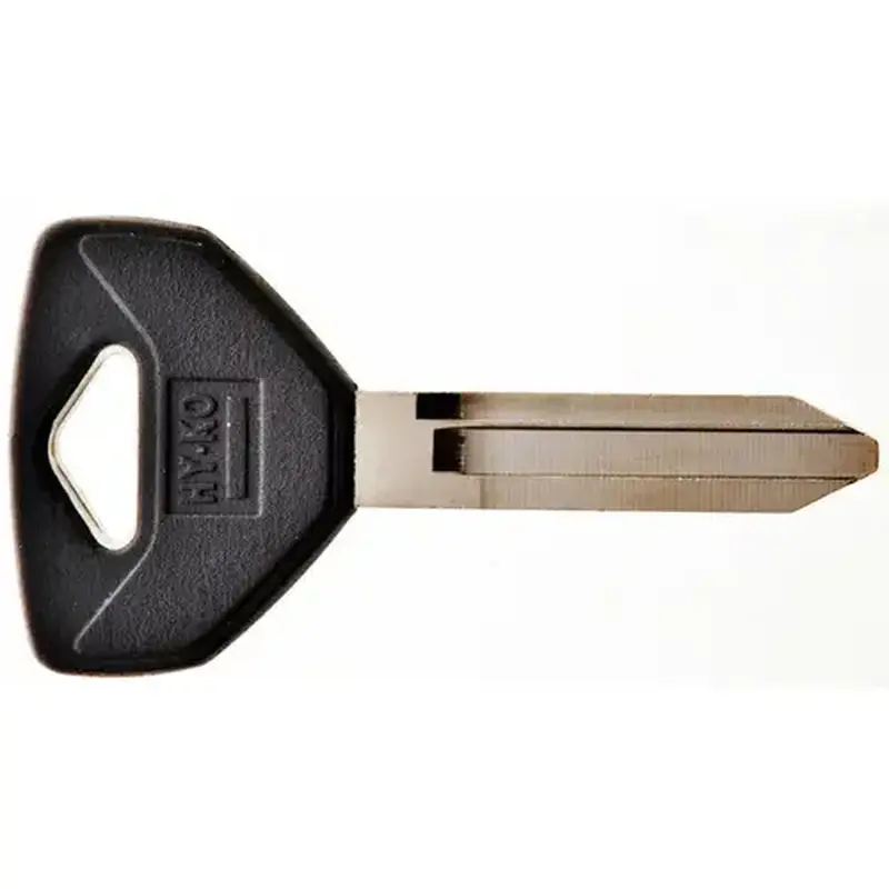 Hy-Ko 12005Y155 Key Blank, Brass, Nickel, For: Chrysler, Dodge, Eagle, Jeep, Plymouth Vehicles